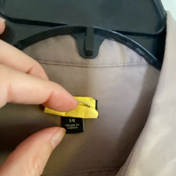 Ann Taylor Taupe Gray Sleeveless Collared Sheath Dress Size 14 - Picture 2 of 6